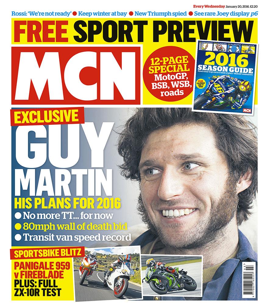New MCN January 20 No TT for Guy Martin