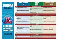 Plan Your Day Sunday Schedule For London Show MCN Plan Your Day Sunday Schedule For London Show MCN