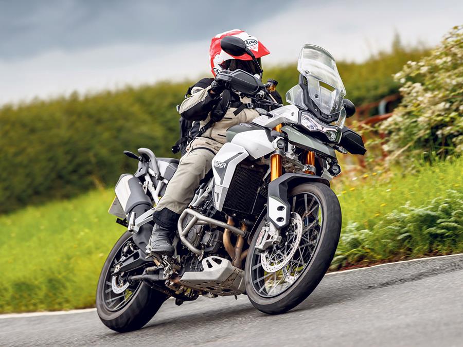 Triumph Tiger 900 Rally Pro on UK roads