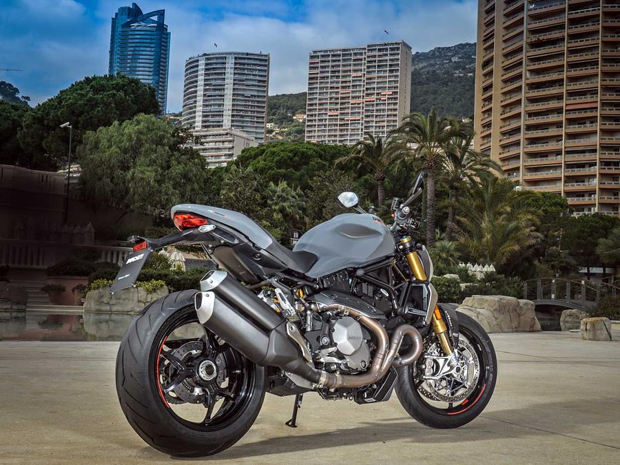 Ducati Monster 1200 in mountains