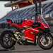 A side view of the Ducati Superleggera V4
