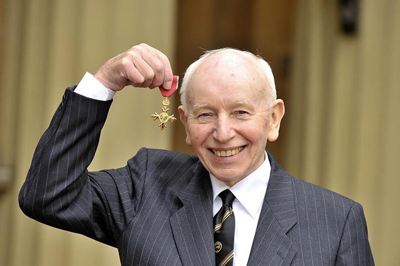 Surtees pictured with his OBE in 2009