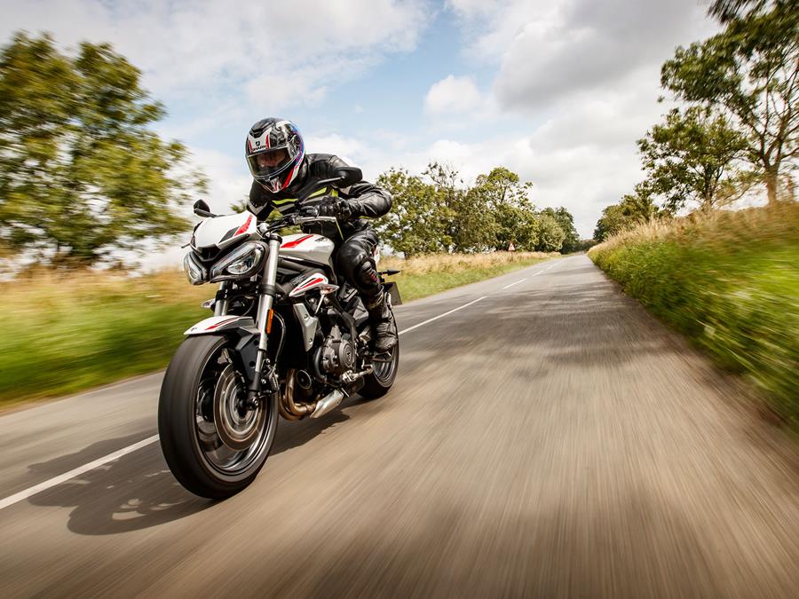 Triumph Street Triple S on the road