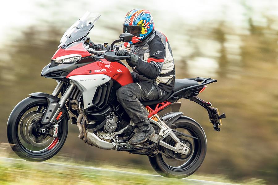 Ducati Multistrada V4S on UK roads