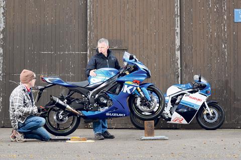 Suzuki GSX-R750 special - Old v New tech analysis (Part 2/3)