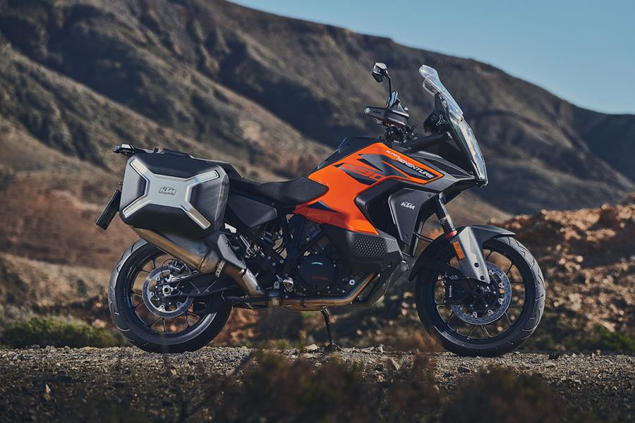 KTM 1290 Super Adventure S with luggage fitted