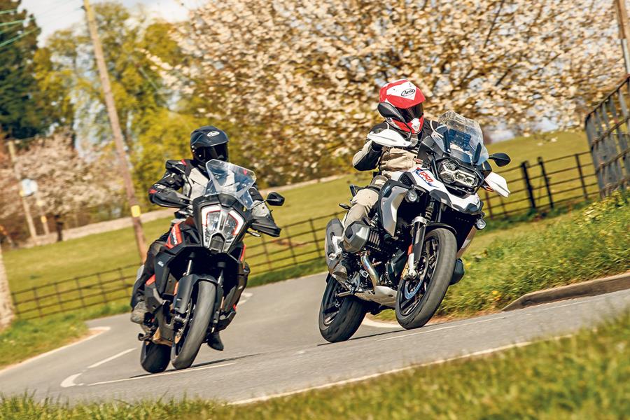 KTM 1290 Super Adventure S vs BMW R1250GS TE on UK roads