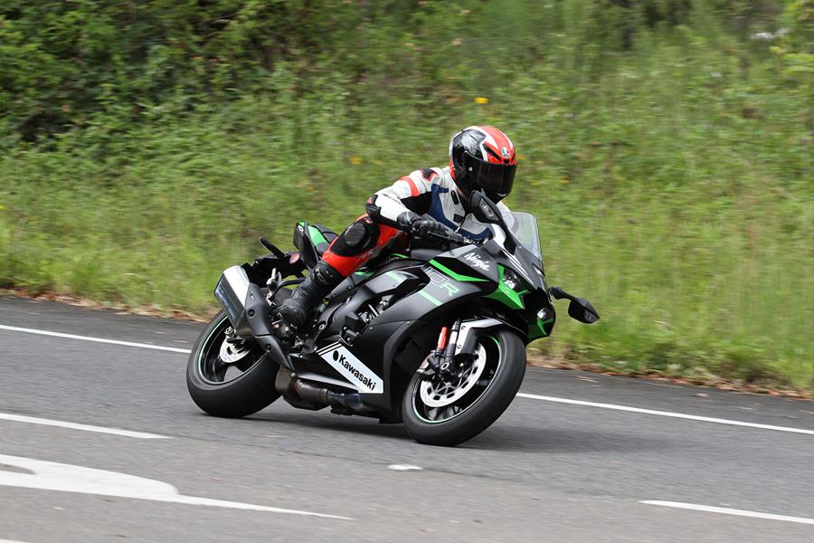 2021 Kawasaki ZX-10R on the road