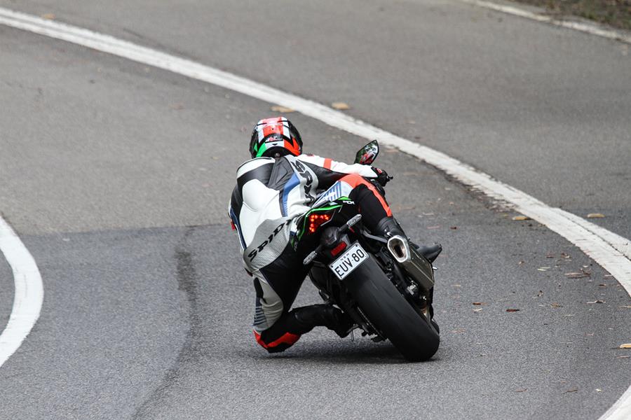 2021 Kawasaki ZX-10R on the road rear