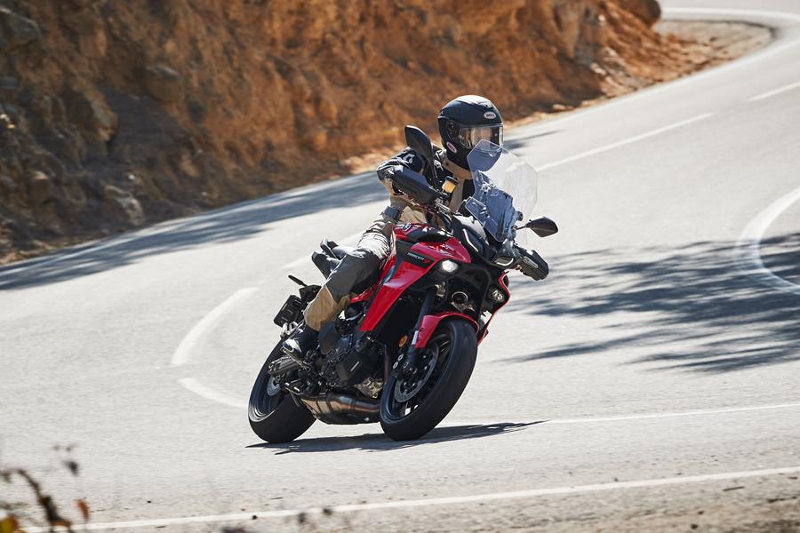 2021 Yamaha Tracer 9 on the road