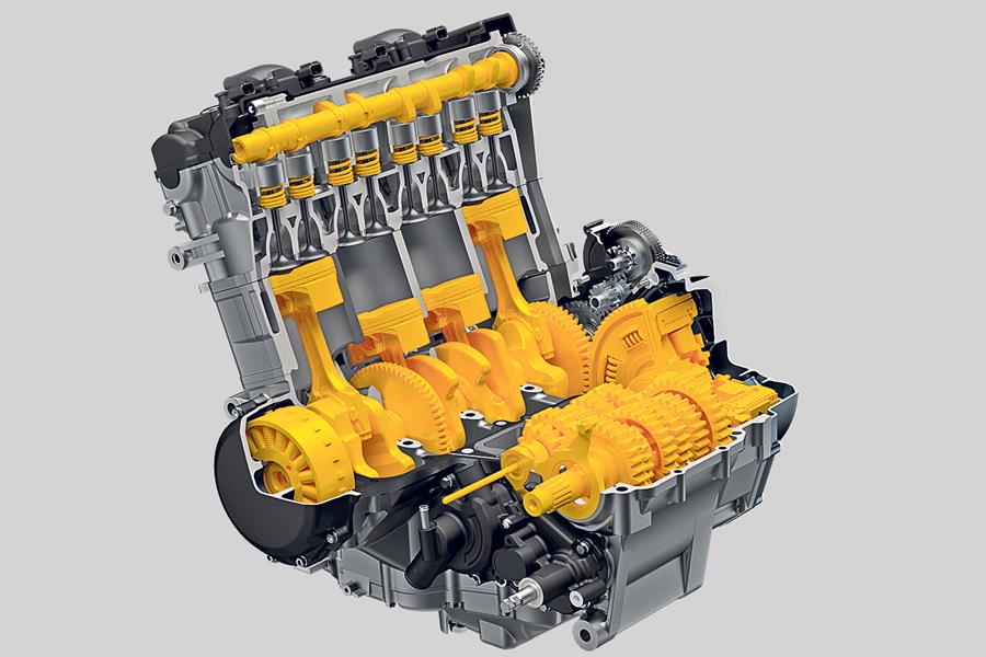 2021 Suzuki Hayabusa engine cutaway