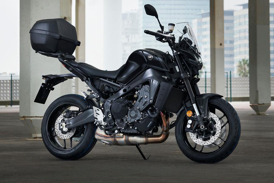 The 2021 Yamaha MT-09 SP with the optional Urban Pack