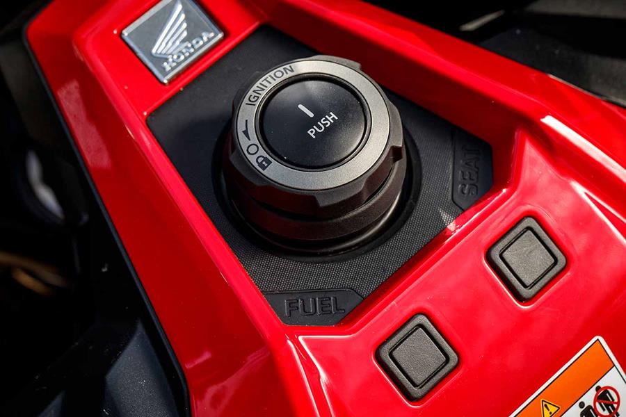 Onboard controls on the 2021 Honda X-ADV