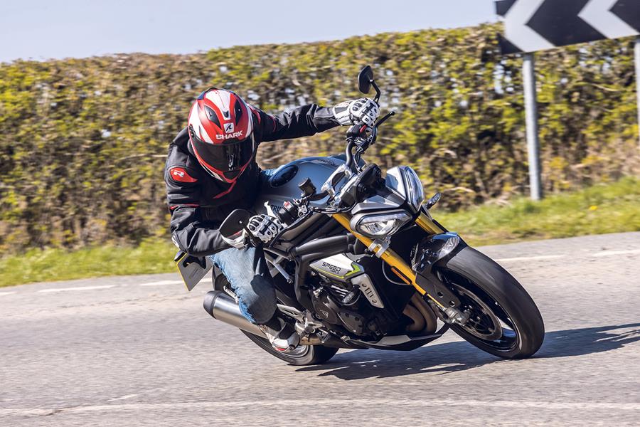 Triumph Speed Triple 1200 RS on UK B-road