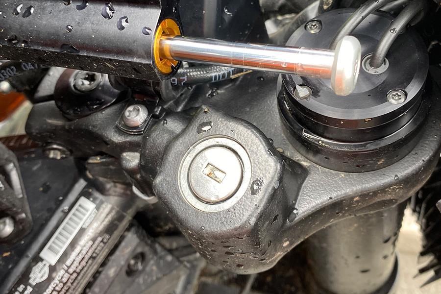 Harley-Davidson Pan America steering lock