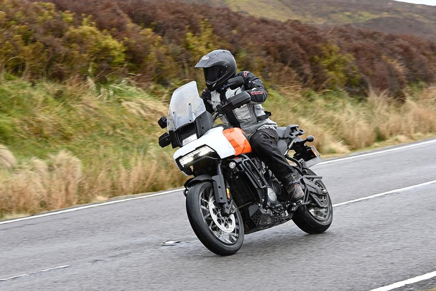 Jon Urry rides the Harley-Davidson Pan America in the UK