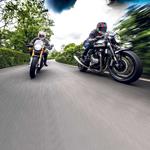 Triumph Thruxton R v Norton Dominator SS