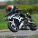 Cornering right on the BMW S1000R