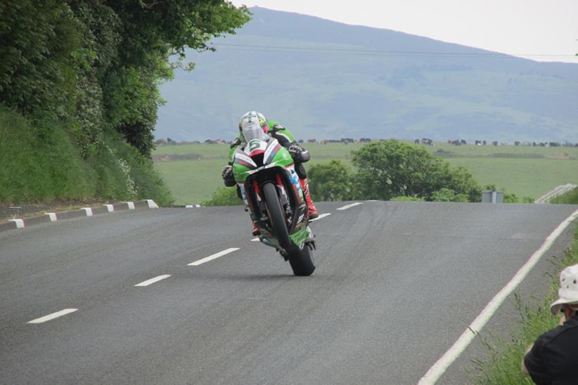 How many other bike races let you take pictures like this shot of Peter Hickman - using a £90 compact camera?