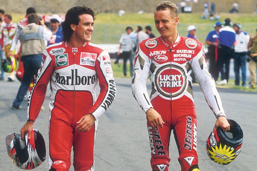 Friendly rivals in 1994, Beattie then joined Kevin Schwantz at Suzuki in 1995