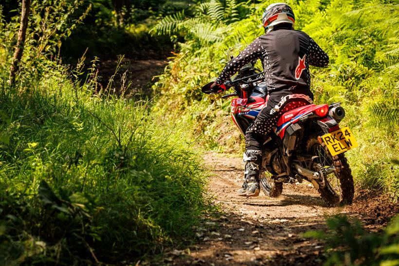 Honda CRF300 Rally, sideways off-road