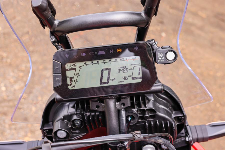 The Honda CRF300 Rally gets an LCD dash