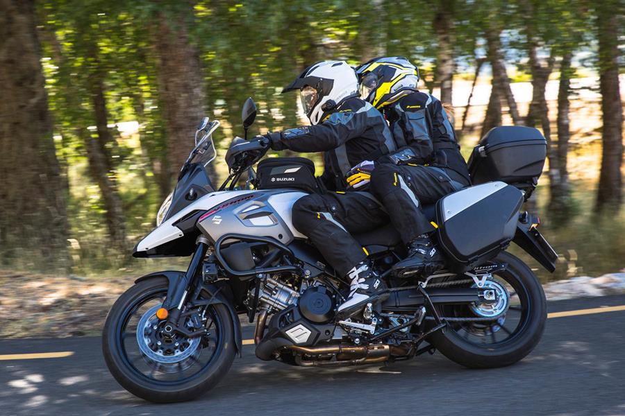 Riding with a pillion on the 2017 Suzuki V-Strom 1000