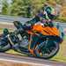 Cornering on the KTM RC390 at its world launch