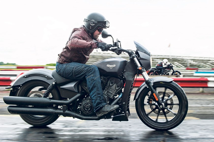 Flicking the Vs: Harley Roadster v Victory's Octane