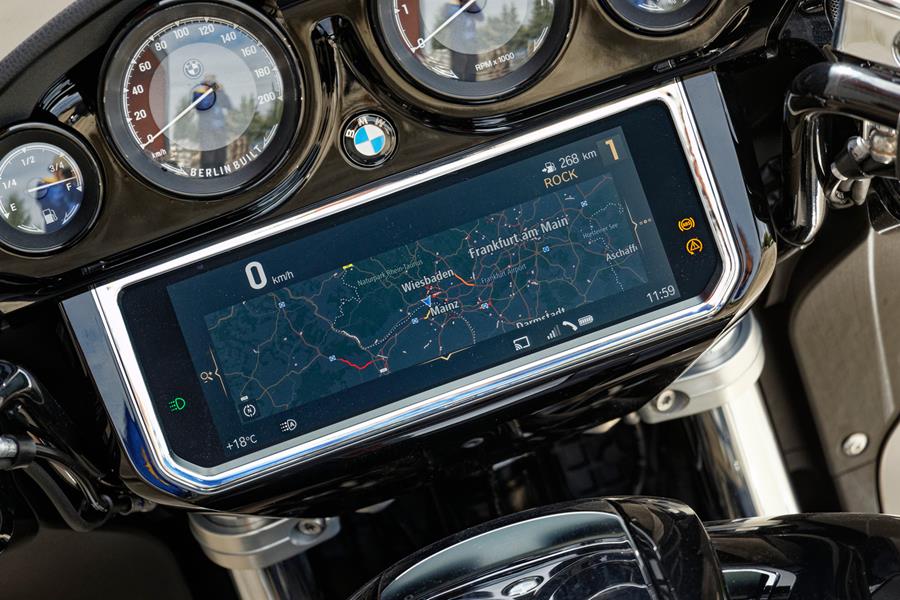 The 10.25-inch screen the BMW R18B uses comes from a long line of the firm's cars