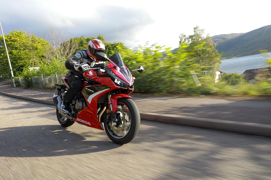 Riding the 2022 Honda CBR500R on UK roads