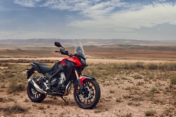 A side view of the 2022 Honda CB500X