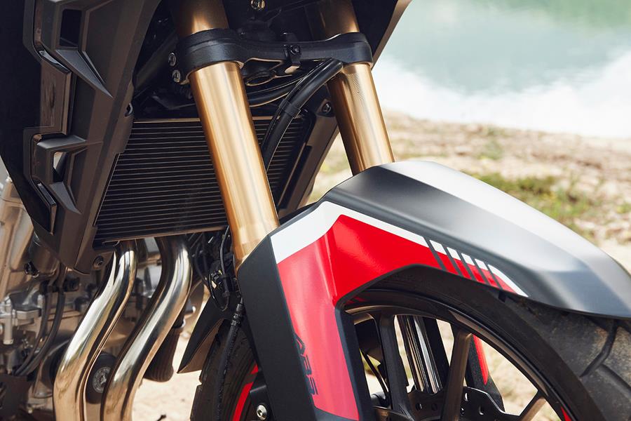 The 2022 Honda CB500X gets Showa Seperate Function Big Piston forks