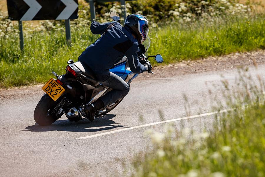 A rear view of the Honda NC750X