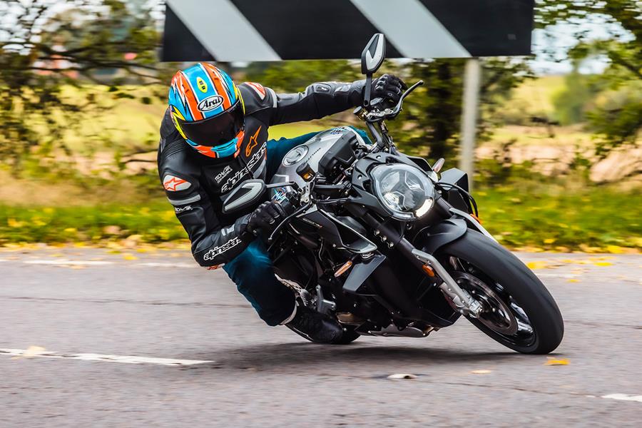 MV Agusta Brutale 1000 RS on the road