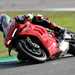 Riding the Ducati Panigale V4 S at Jerez, Neevesy gets his knee down