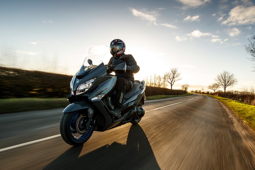 2022 Suzuki Burgman 400 mid-sized scooter is easy to ride