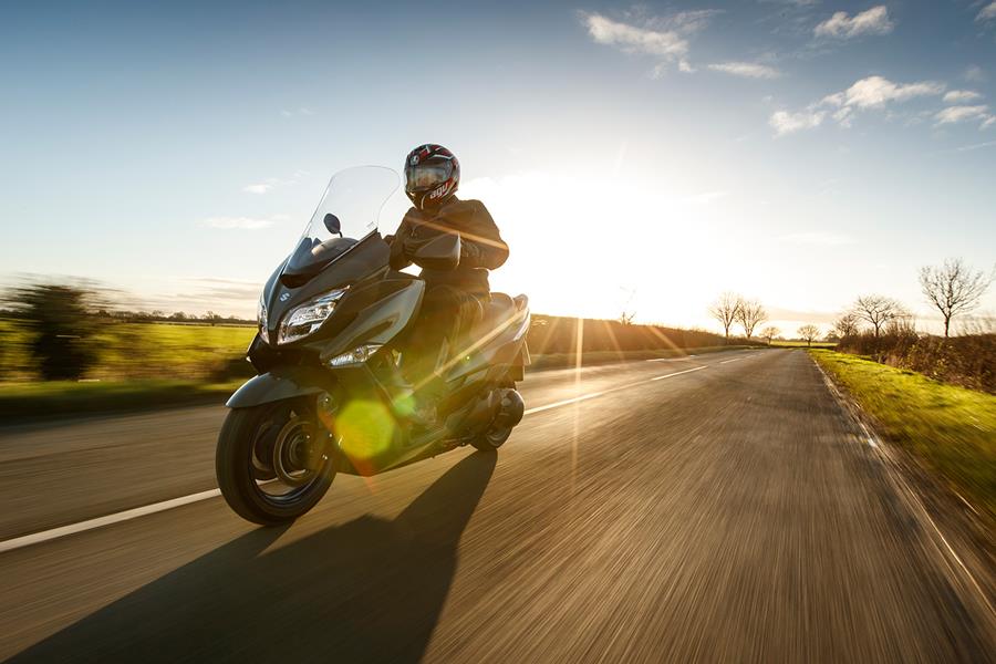 Riding the 2022 Suzuki Burgman on UK roads