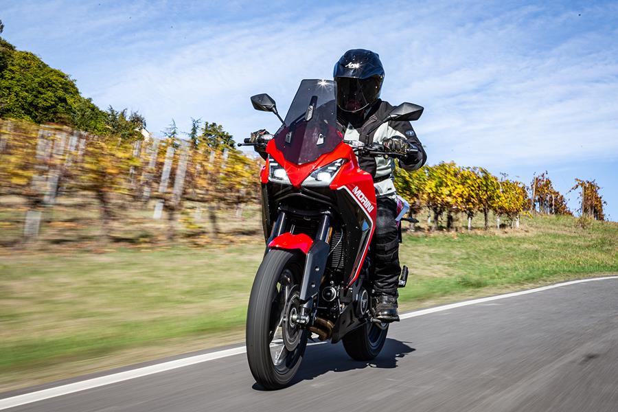 Riding the Moto Morini X-Cape 650 on the road