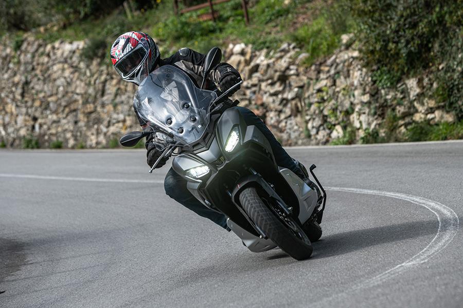 Aprilia SR GT 125 on the road