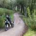 Riding an off-road trail on the Husqvarna Norden 901