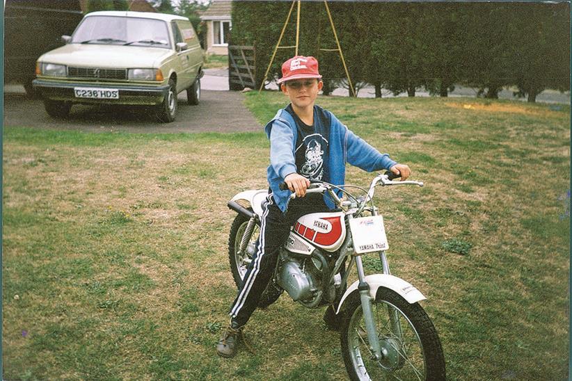 Guy on his first bike, a TY80 he was supposed to share with his big sister. She didn’t get much of a look in.