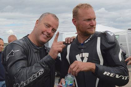 Last year's record breaker Gary Rothwell and Egbert van Popta. Photo: Worldreach