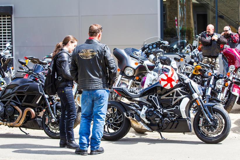 Admirers flock to wherever the XDiavel S is