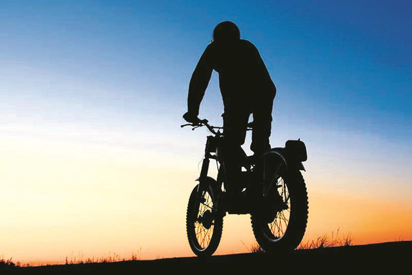 Nick Woodrow captures his Bantam trials bike riding mate in Devon.