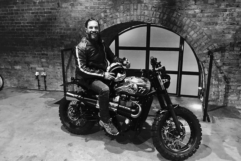 Tom Hardy Triumph Down and Out Custom motorcycle