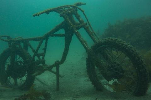 Bike-wreck! Underwater motorcycles found off Australian coast