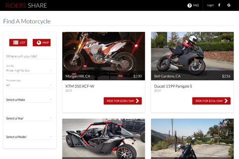 Riders Share – Airbnb for motorcycles