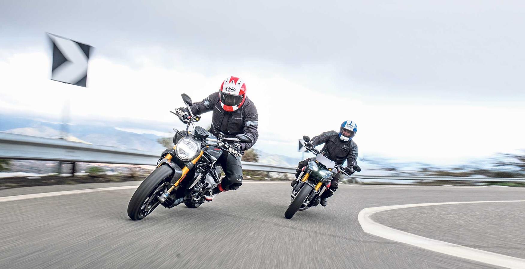 Gallery: Ducati Monster 1200S v Triumph Speed Triple R