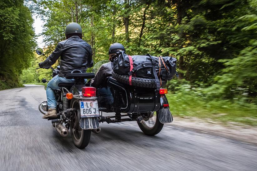 Travelling by sidecar definitely looks like an adventure